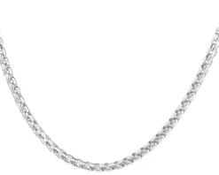 Łańcuszek srebrny - kostka