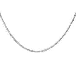 Łańcuszek srebrny - splot królewski