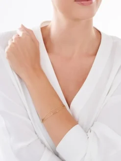 Bransoleta srebrna - serce, nieskończoność, koniczyna