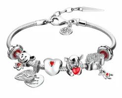 Bransoletka beads - zestaw - serce, słoń, miś, drzewko