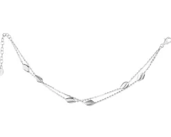 Bransoletka srebrna - fasolki