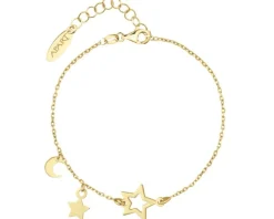 Bransoletka srebrna - gwiazdy, Księżyc