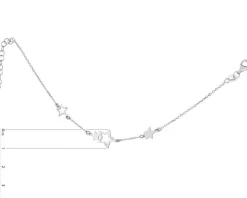 Bransoletka srebrna - gwiazdy