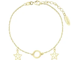 Bransoletka srebrna - gwiazdy, koło