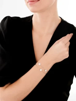 Bransoletka srebrna - koła