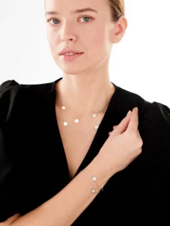 Bransoletka srebrna - koła