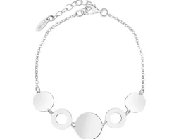 Bransoletka srebrna - koła