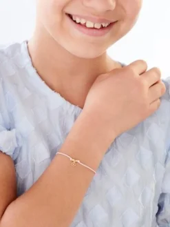 Bransoletka srebrna  - koniczyna