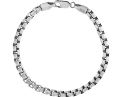 Bransoletka srebrna - kostka