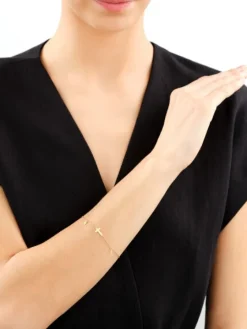 Bransoletka srebrna - krzyże