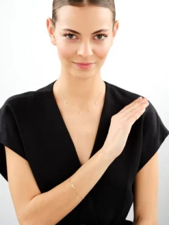 Bransoletka srebrna - krzyże