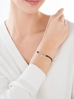 Bransoletka srebrna - Księżyce, gwiazda