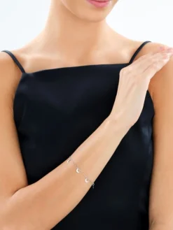 Bransoletka srebrna - Księżyce