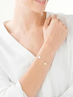 Bransoletka srebrna - mama, serce