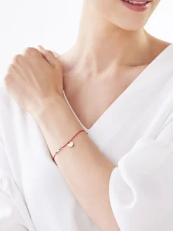 Bransoletka srebrna - nieskończoność, serce