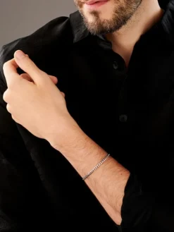 Bransoletka srebrna - pancerka