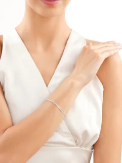 Bransoletka srebrna - pancerka