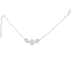 Bransoletka srebrna - rozety