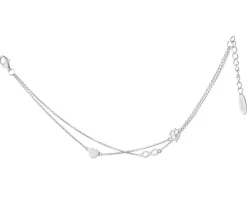 Bransoletka srebrna - serce, nieskończoność, koniczyna