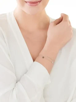 Bransoletka srebrna - serce, nieskończoność, koniczyna