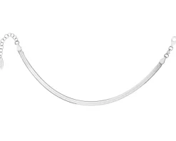 Bransoletka srebrna - taśma