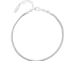Bransoletka srebrna - taśma