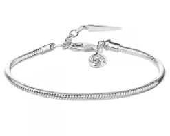 Bransoletka srebrna beads