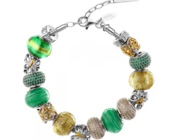 Bransoletka srebrna beads