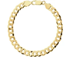 Bransoletka srebrna pozłacana - pancerka