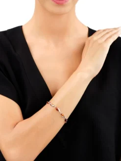 Bransoletka srebrna z bursztynem