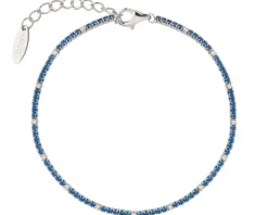 Bransoletka srebrna z cyrkoniami