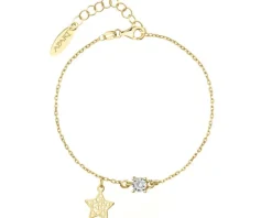 Bransoletka srebrna z cyrkonią - gwiazda