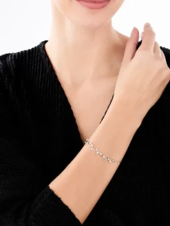 Bransoletka srebrna z cyrkoniami