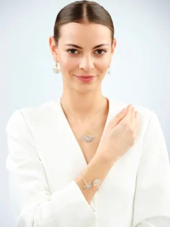 Bransoletka srebrna z cyrkoniami