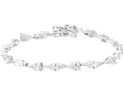 Bransoletka srebrna z cyrkoniami