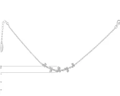 Bransoletka srebrna z cyrkoniami - motyle