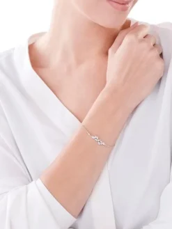 Bransoletka srebrna z cyrkoniami