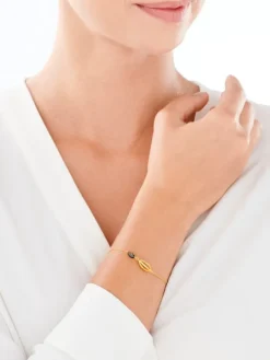 Bransoletka srebrna z cyrkonią