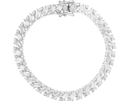 Bransoletka srebrna z cyrkoniami