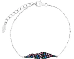 Bransoletka srebrna z cyrkoniami