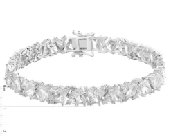 Bransoletka srebrna z cyrkoniami