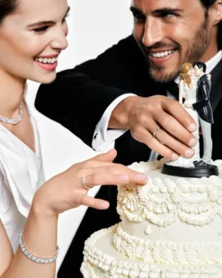 Bransoletka srebrna z cyrkoniami