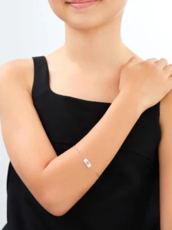 Bransoletka srebrna z cyrkoniami i emalią - Harry Potter, list z Hogwartu, Warner Bros. Discovery