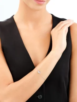 Bransoletka srebrna z cyrkoniami - Harry Potter, zamek Hogwart, Warner Bros. Discovery