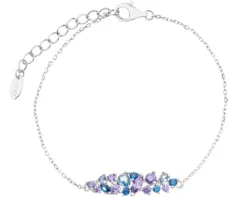 Bransoletka srebrna z cyrkoniami