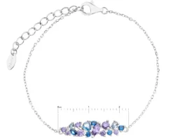 Bransoletka srebrna z cyrkoniami