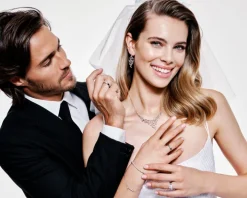 Bransoletka srebrna z cyrkoniami