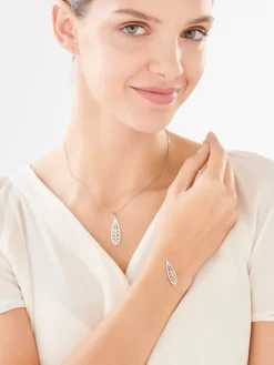 Bransoletka srebrna z cyrkoniami