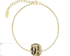 Bransoletka srebrna z cyrkoniami i emalią - Harry Potter, peron 9 i ¾, Warner Bros. Discovery