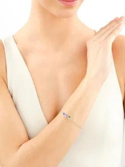 Bransoletka srebrna z cyrkoniami